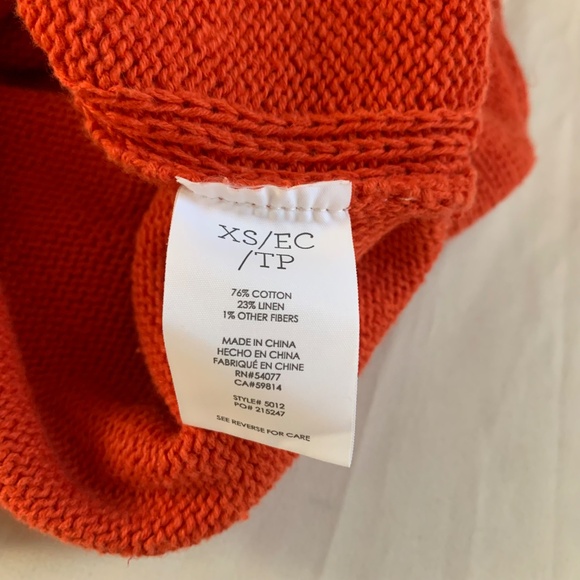 Cabi Siren Vest Flame‎ Knit Sweater - Size XS - Asymmetrical 5012 - Picture 6 of 9